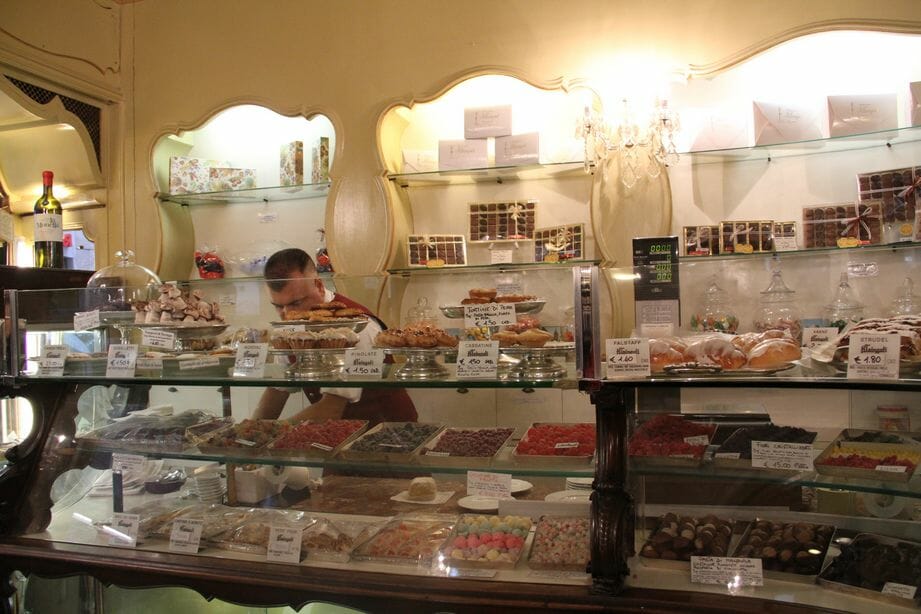 Pastries and candies eating italy food tours