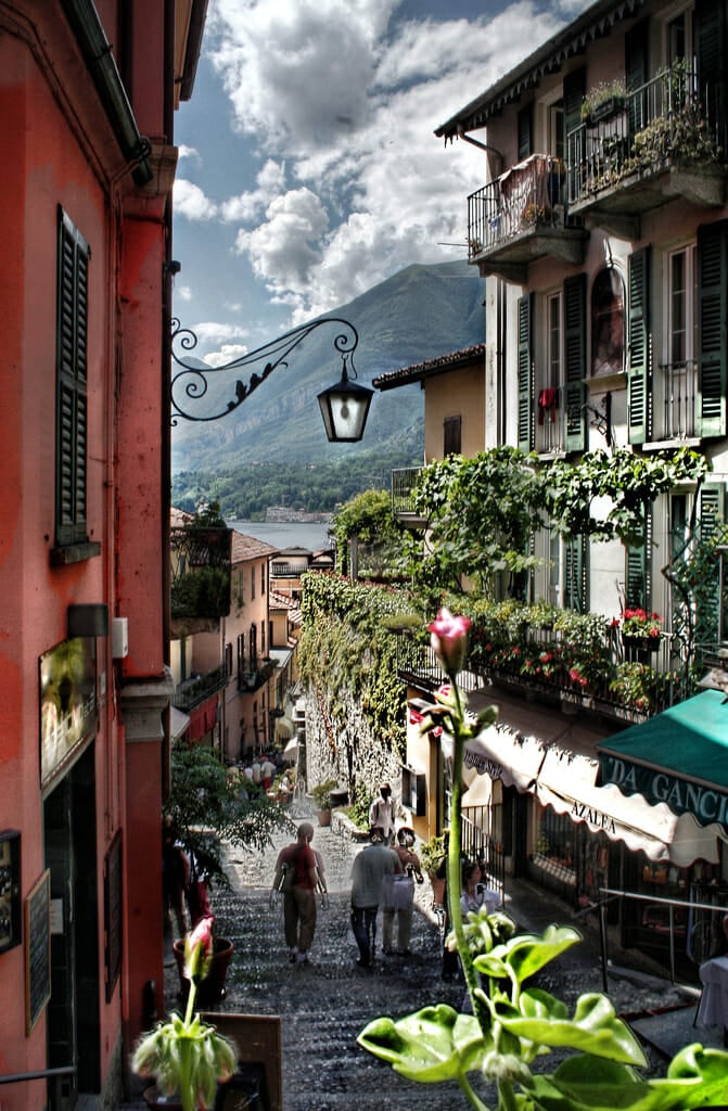 Lake Como Bellagio Bellagio street
