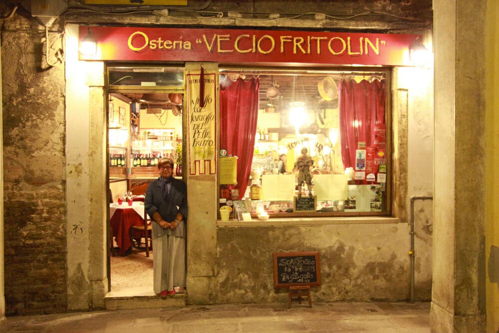 Osteria Al Vecio Fritolin - Venice Top places to eat in Venice
