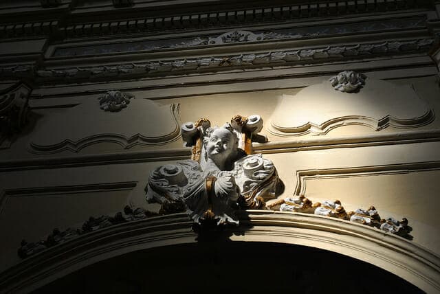 Baroque cherubs in Martina Franca private Italy vacation